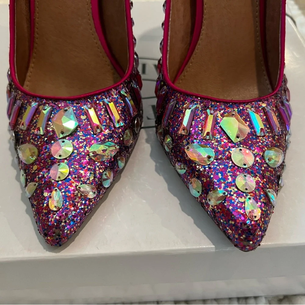 Foxxee pink mult  size 9.5 still in excellent condition I only wore it once - Picture 2 of 6